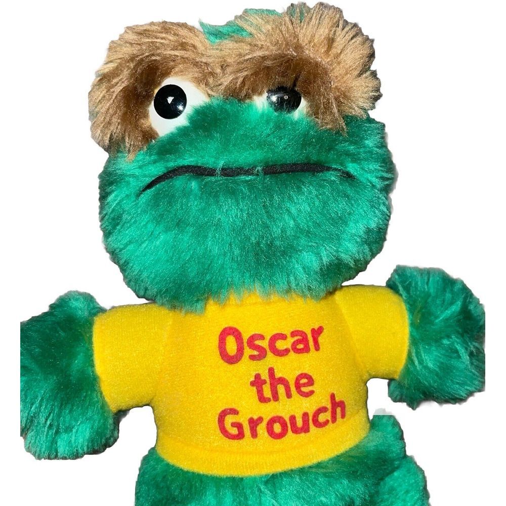 Oscar the Grouch Vintage 9" Plush Sesame Street‎ Muppets 1983 Stuffed Playskool